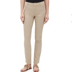 - Lafayette 148 Tan Thompson Slim-leg Jeans Lightweight Denim like new