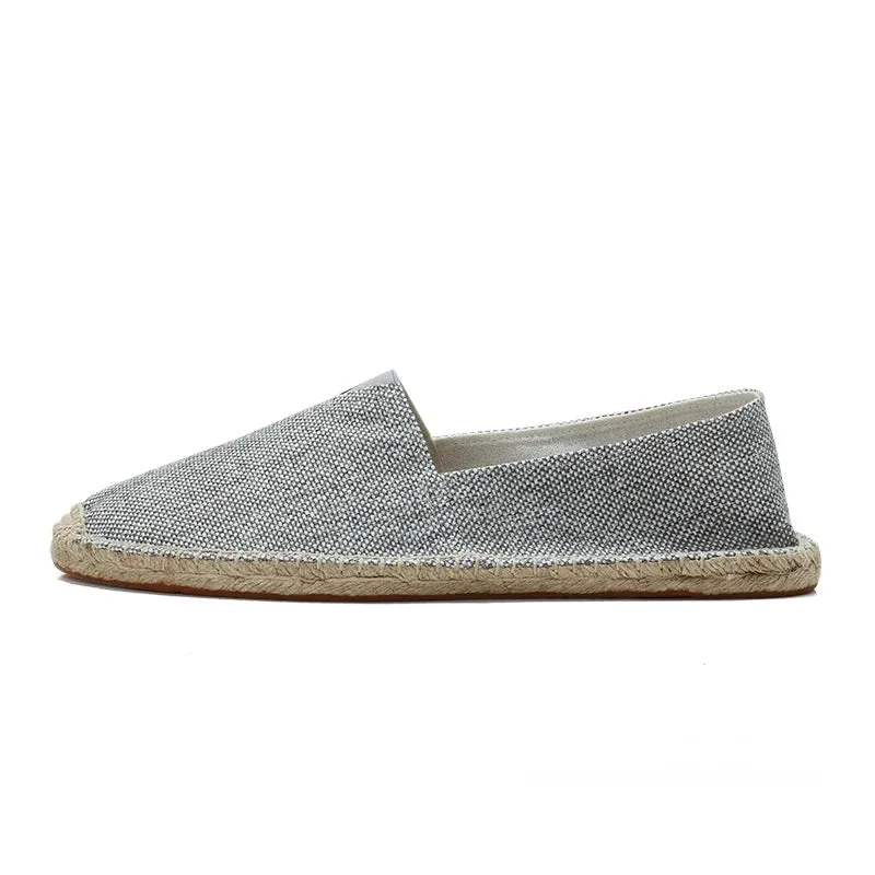 2024 Summer New Women's Linen Casual Shoes Handmade Weaving Fisherman Shoes Fashion Casual Flat Espadrilles Driving Shoes Big Size