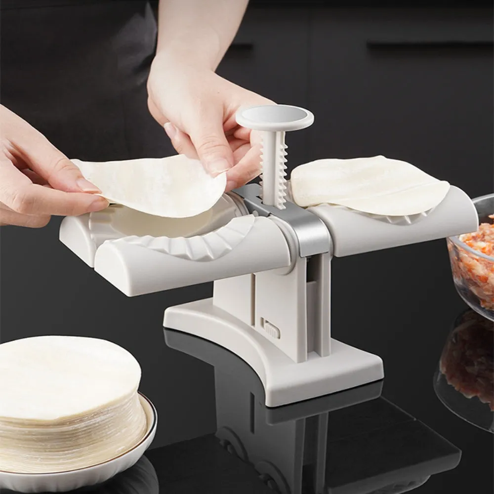 3 Piece Double Head Dumpling Mould Automatic Dumpling Maker - Mould - Cutter - Spoon