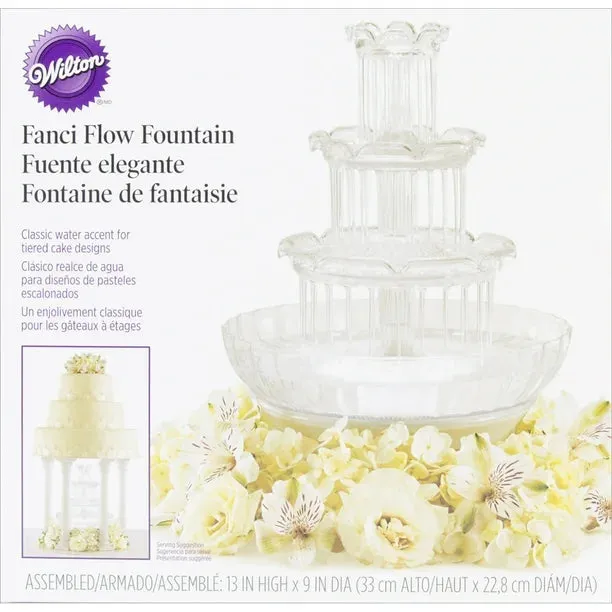 3 Tier Fancy Flow Fountain | Wilton Canada | Classic Water Accent for Tiered Cake Designs