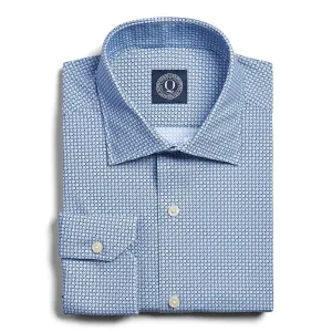 4-Way Stretch Link Print - Blue