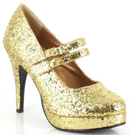 4" Glitter Mary Jane Pump  (ES421-JANE-G)