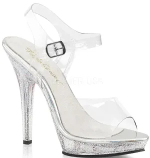 5" Stiletto Glitter Platform Sandal (LIP-108MG)
