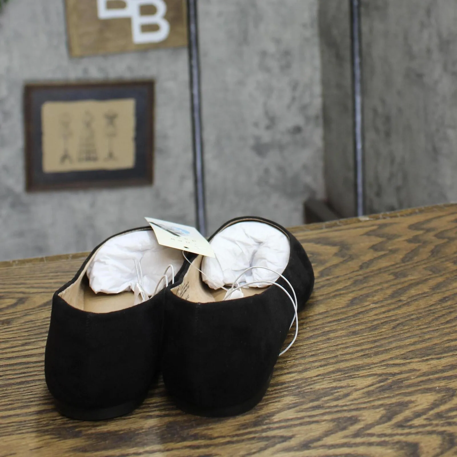 A New Day Corinna Wide Width Ballet Flats with Memory Foam Insole Black 7.5W