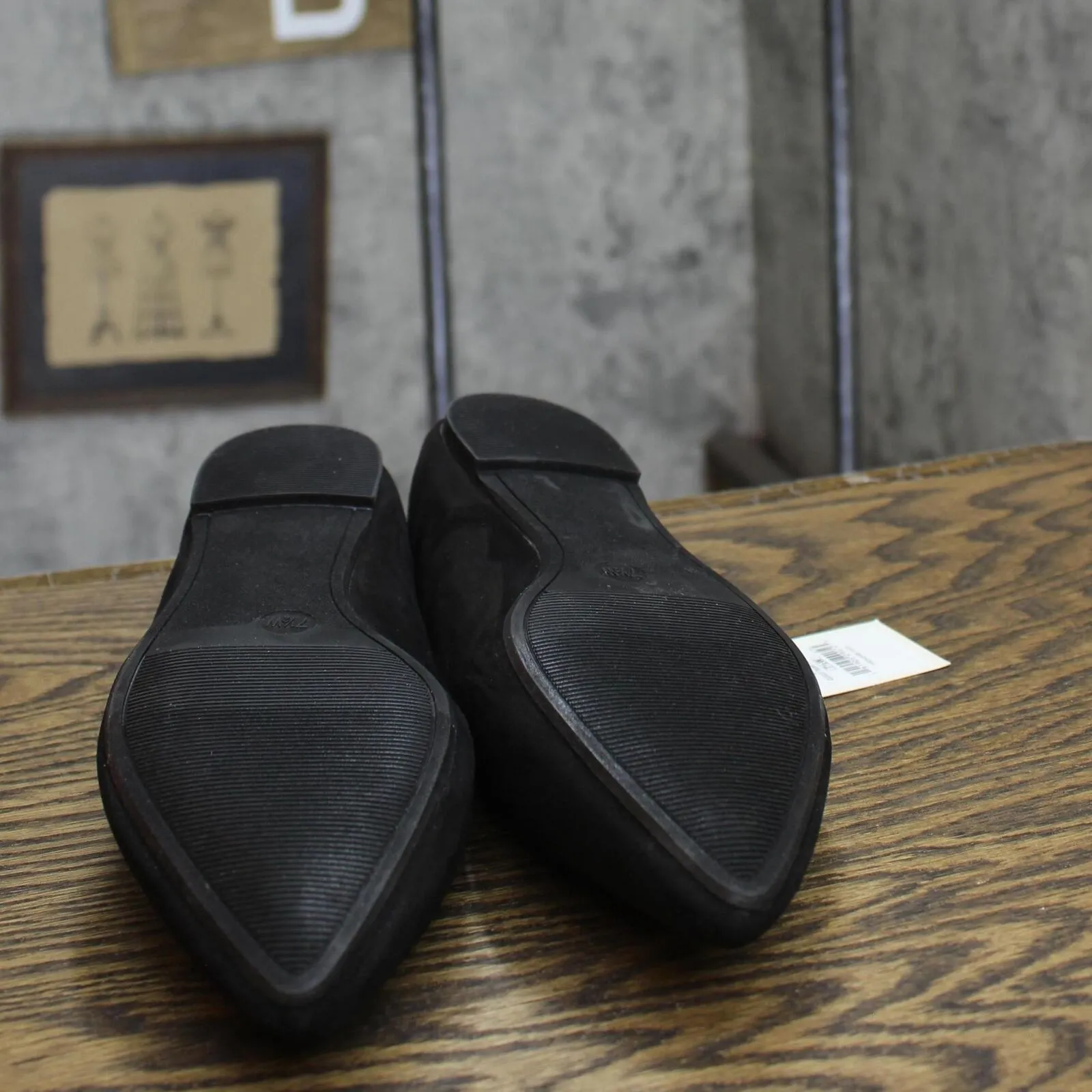 A New Day Corinna Wide Width Ballet Flats with Memory Foam Insole Black 7.5W