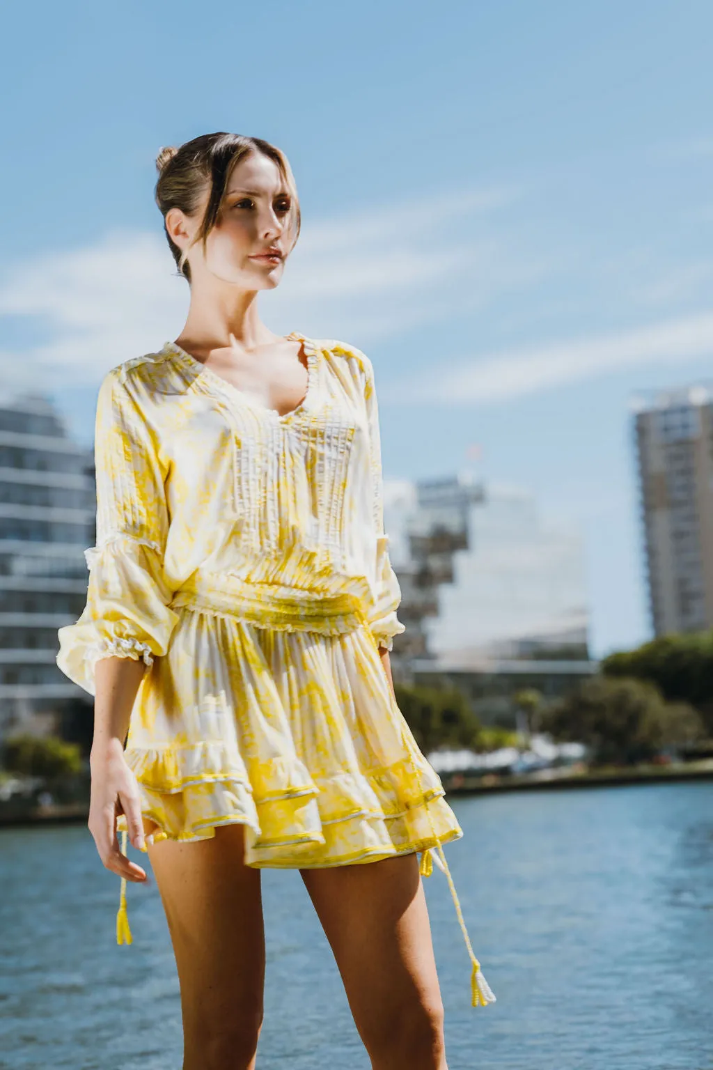 ABDERA DRESS - MINERVA WHITE