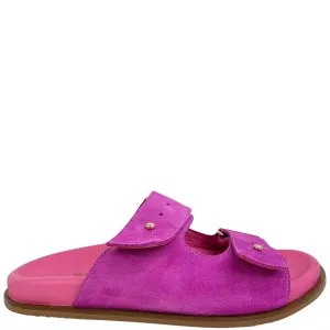 Adesso Isra Slip On Flat Mules - Pink