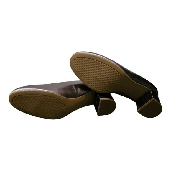 Aerosoles Metallic Bronze Bette Comfort InSole Block Heels Pumps Size 11 new!