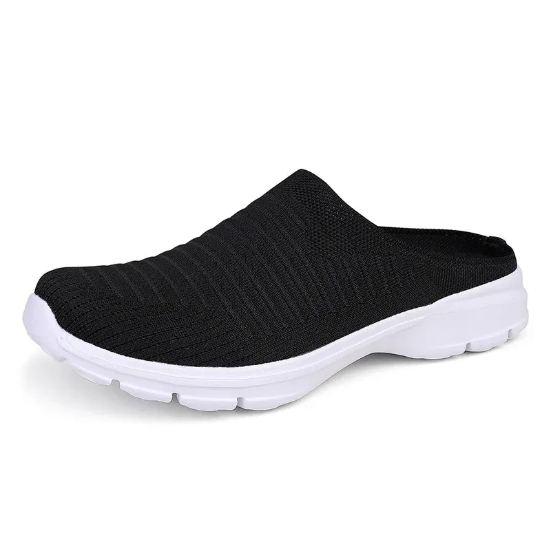 AirStep Unisex Sommer Mesh Casual Halbschuhe mit Flachem Boden