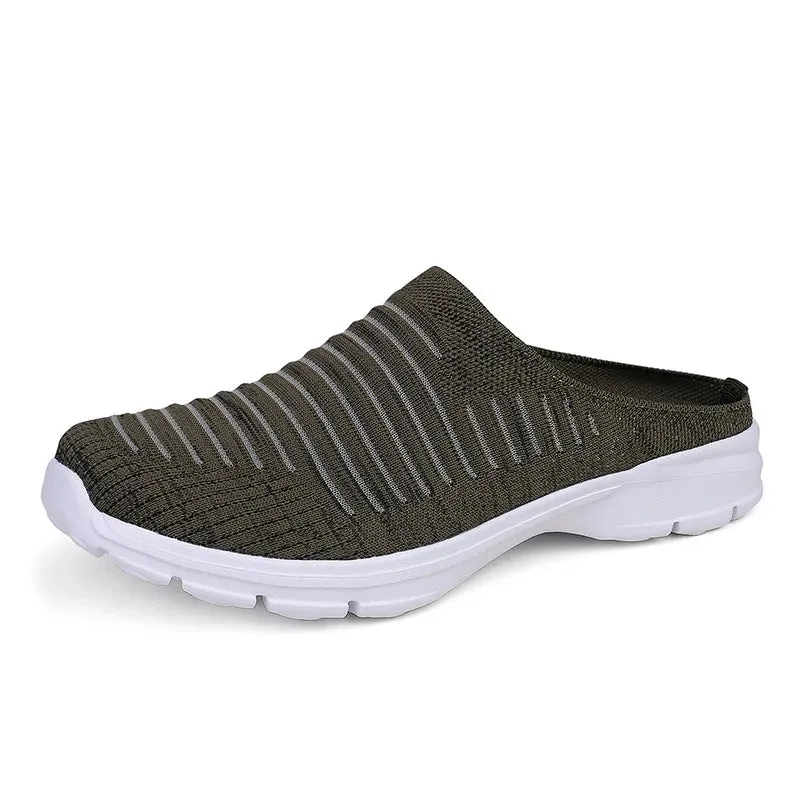 AirStep Unisex Sommer Mesh Casual Halbschuhe mit Flachem Boden