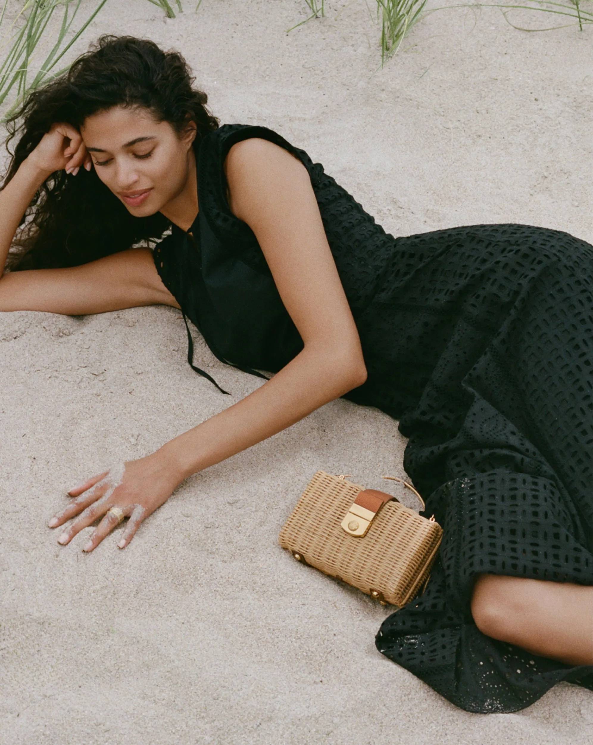 Alina Eyelet Maxi Dress