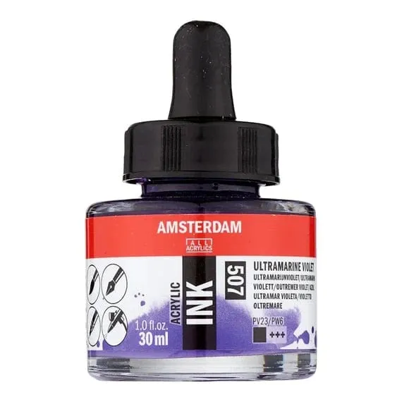 Amsterdam Acrylic Inks 30ml - Ultramarine Violet