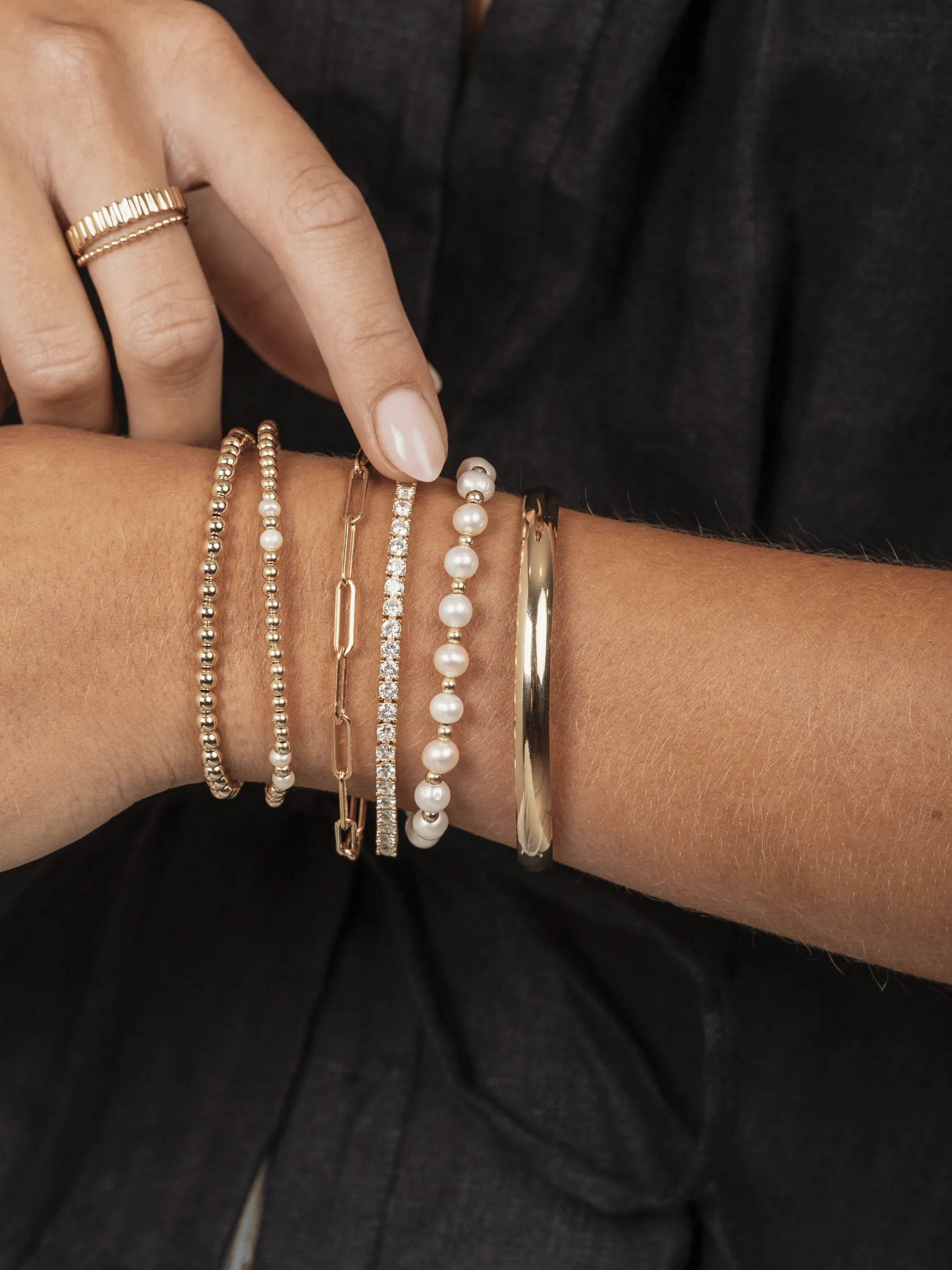 Anna Pearl Stretch Bracelet