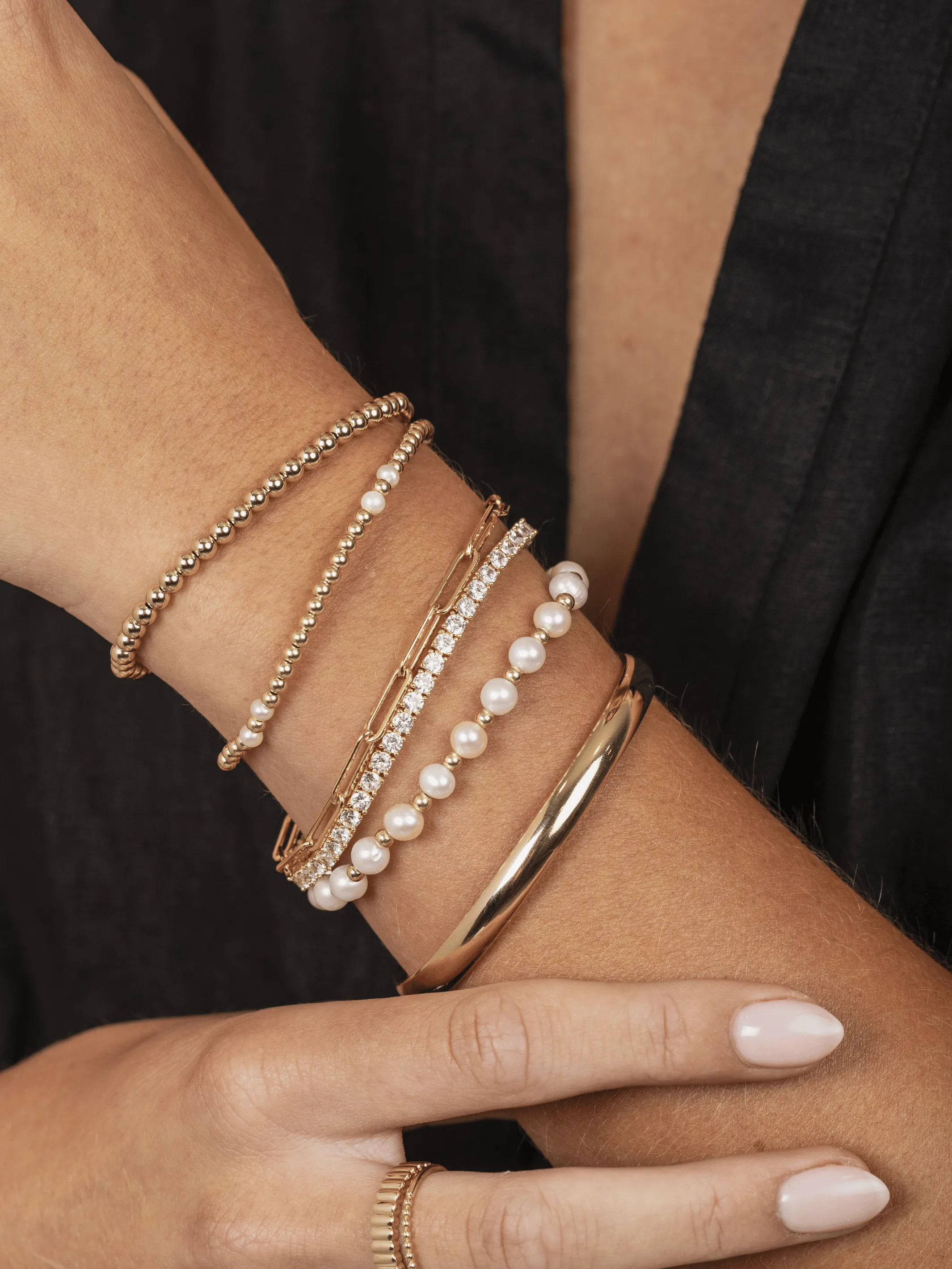 Anna Pearl Stretch Bracelet