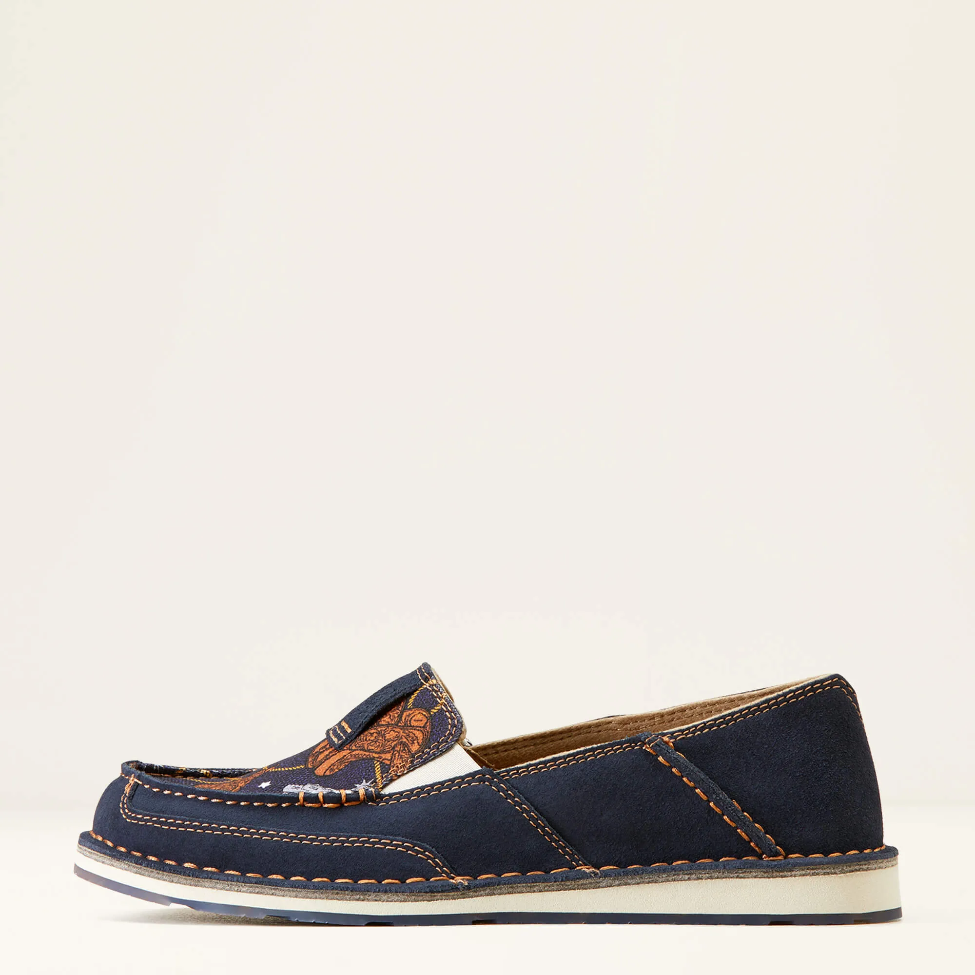 Ariat Cruiser Ladies Blue Suede Saddle Up Print
