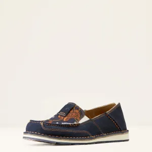 Ariat Cruiser Ladies Blue Suede Saddle Up Print