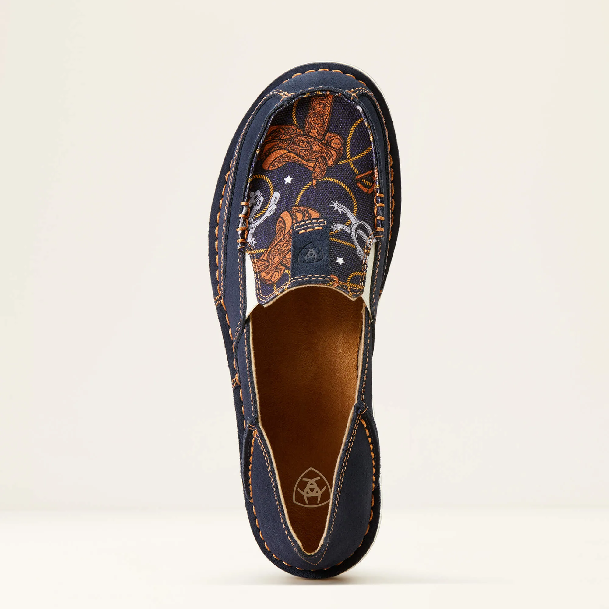 Ariat Cruiser Ladies Blue Suede Saddle Up Print