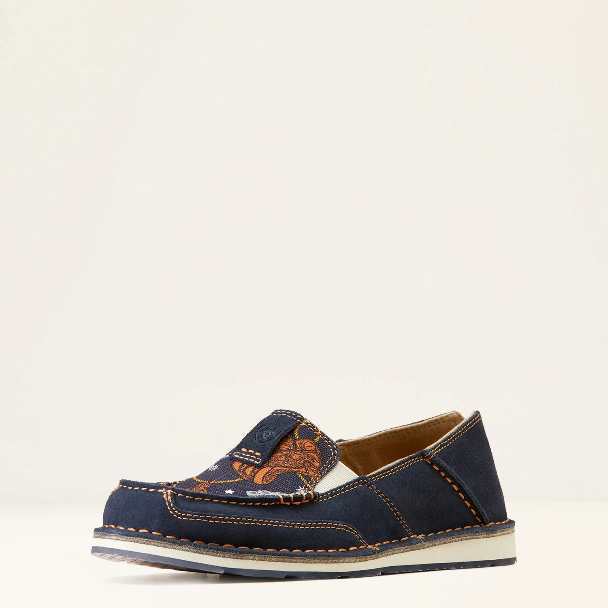 Ariat Cruiser Ladies Blue Suede Saddle Up Print