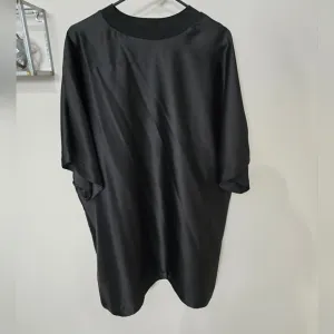 ASOS Black Silk/Satin Short Sleeve T-Shirt Dress