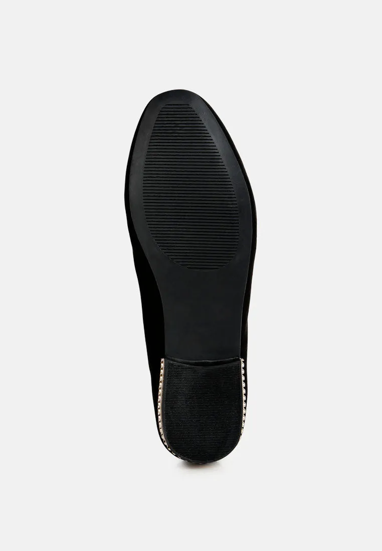 Atrika Faux Suede Tassel Loafers By Ruw