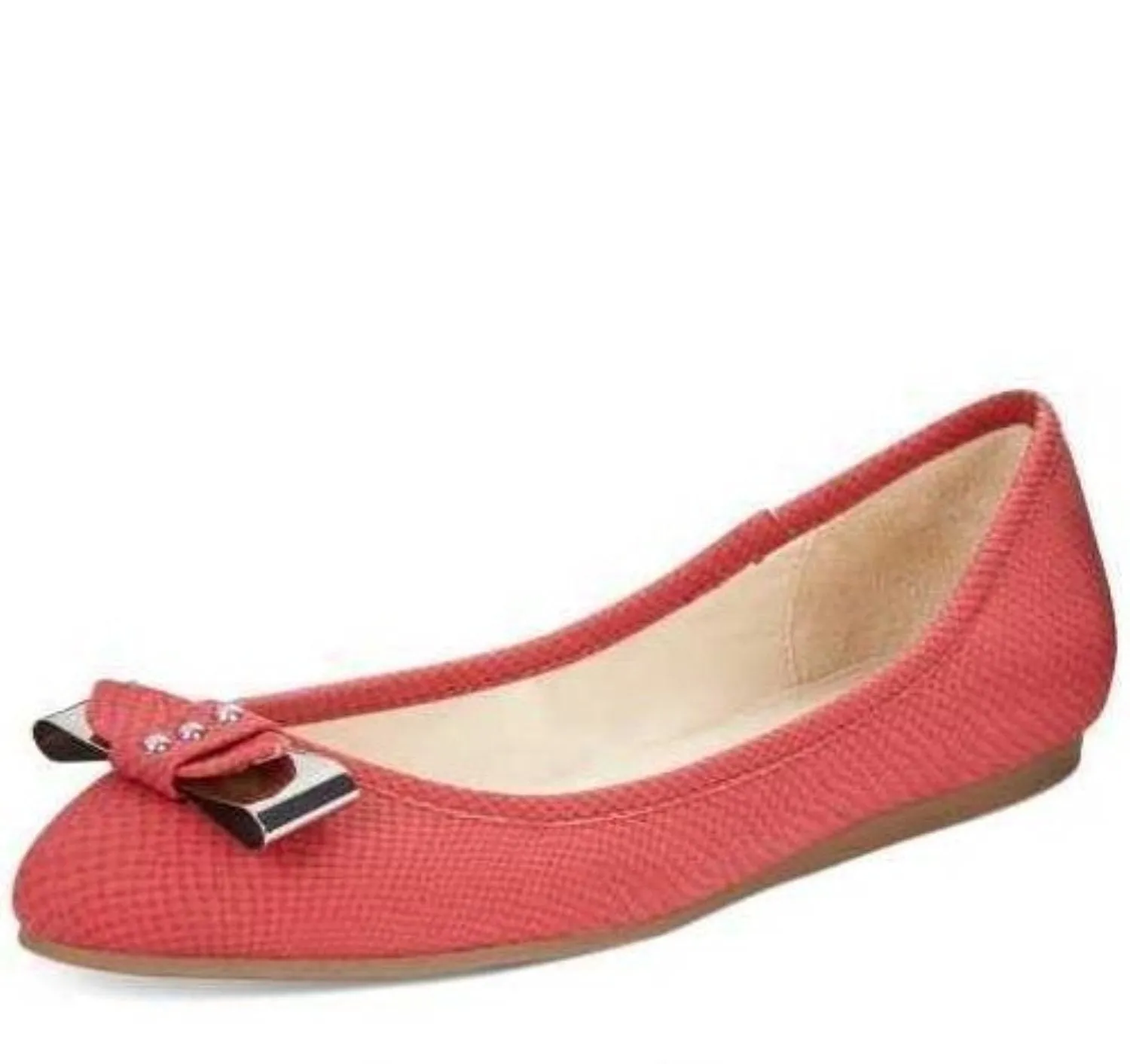 Bar III Penguin Bow Flats Red Shoes Size 5.5