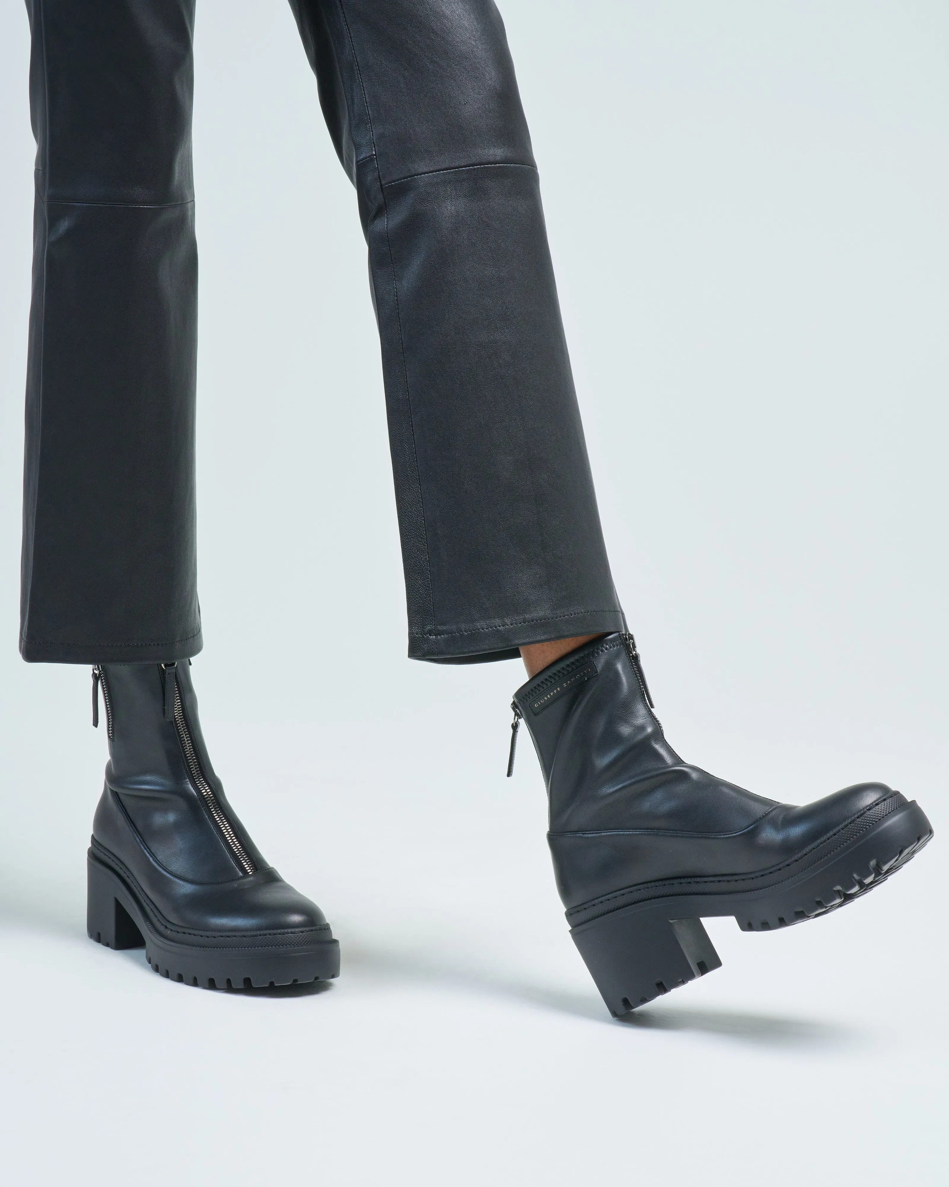 barbaro stretch front zip boot