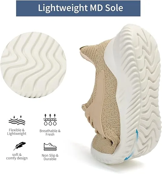 Barerun Women Slip on Memory Foam Running Shoes