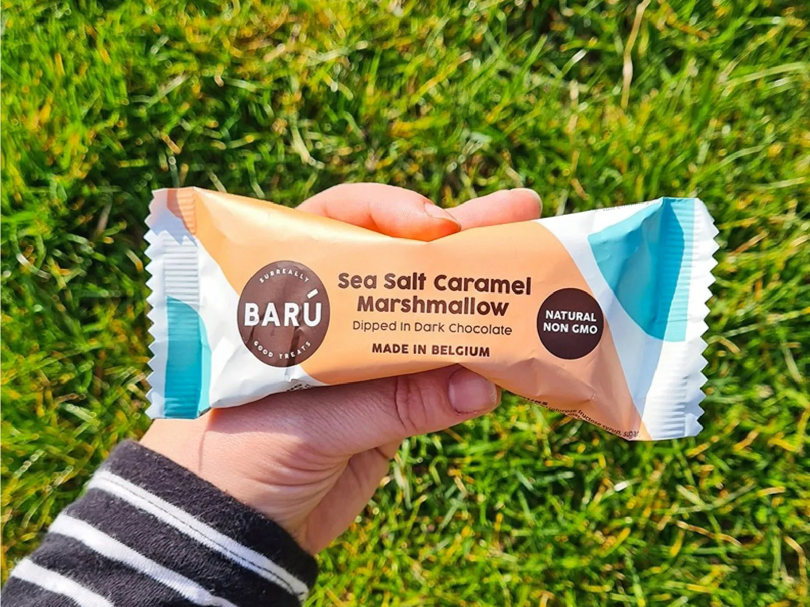 Baru Dark Chocolate Marshmallow Bar with Nutty Sea Salt Caramel