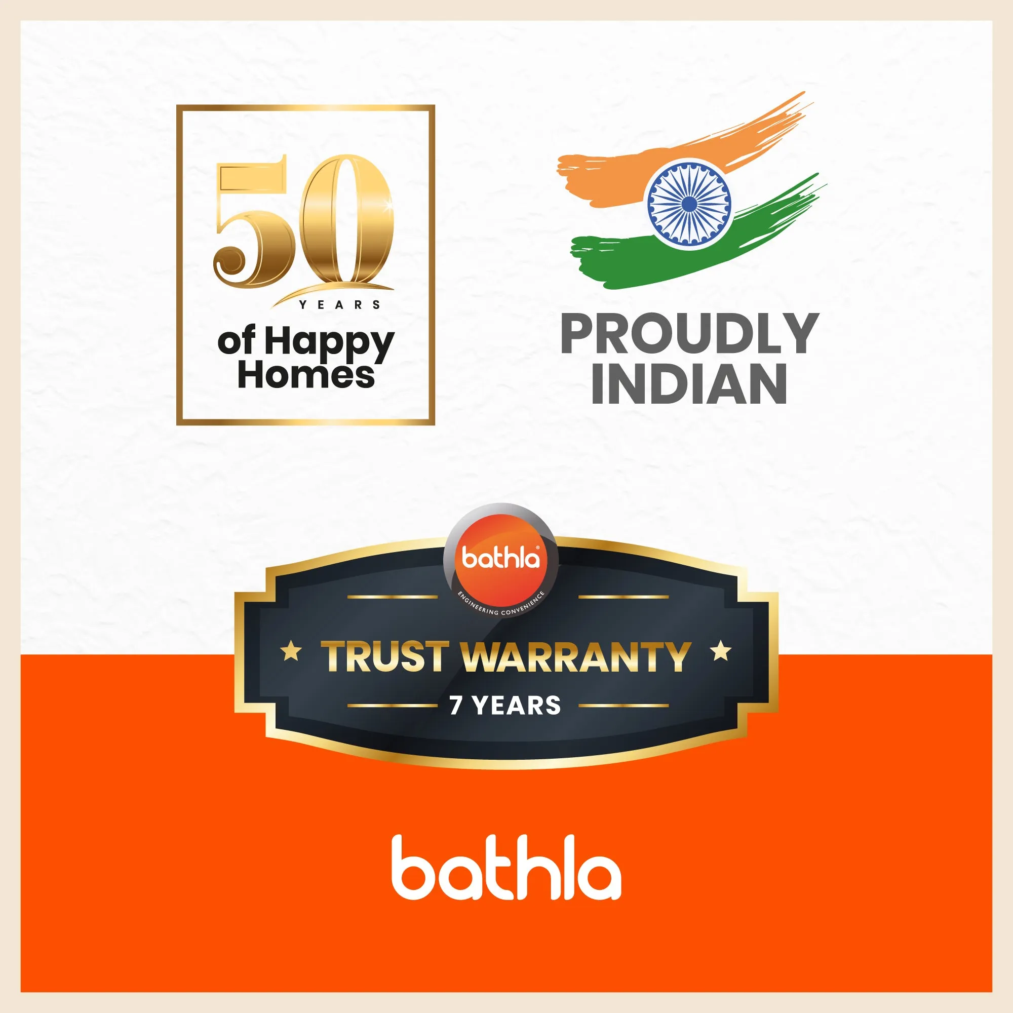 Bathla Advance Pro 4-Step Foldable Aluminium Ladder for Home | Heavy Duty & Anti-Slip Steps | 7 Year Manufacturer Warranty