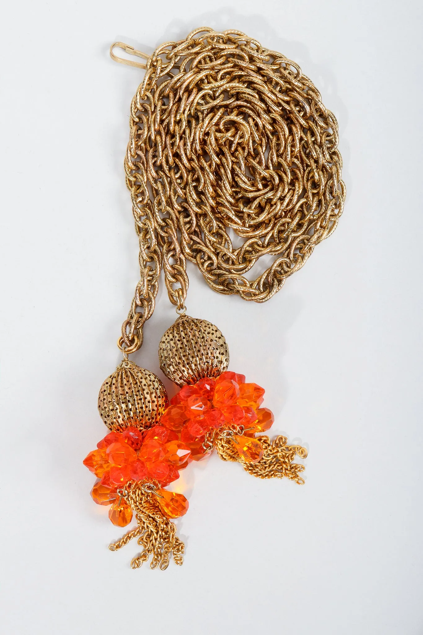 Beaded Tassel Wrap Necklace