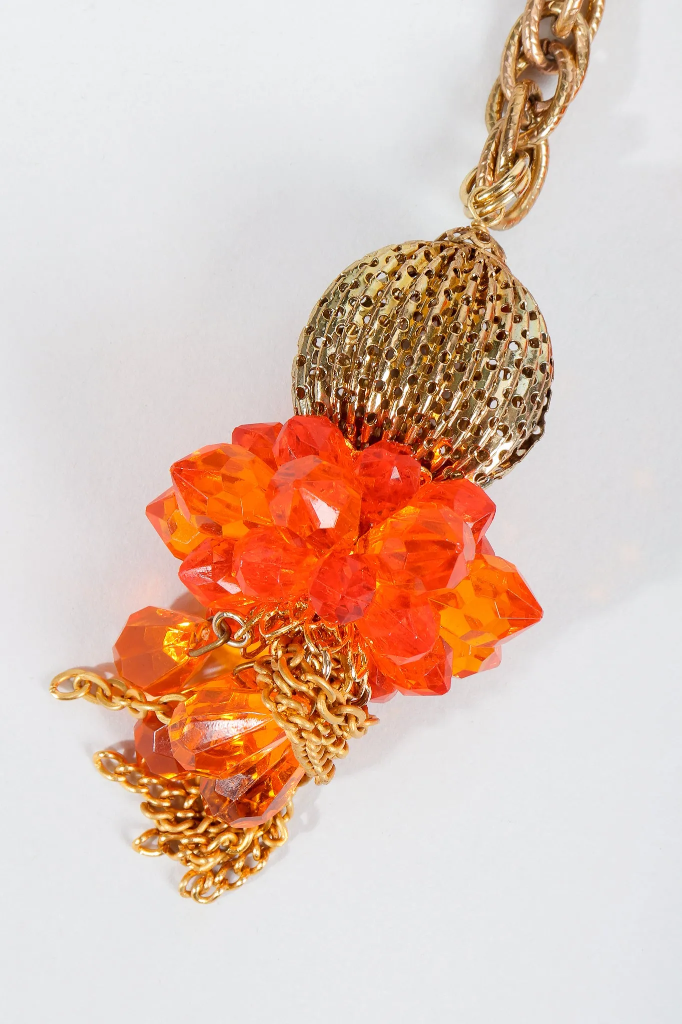 Beaded Tassel Wrap Necklace