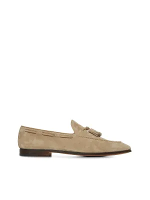 Beige suede Maidstone loafers