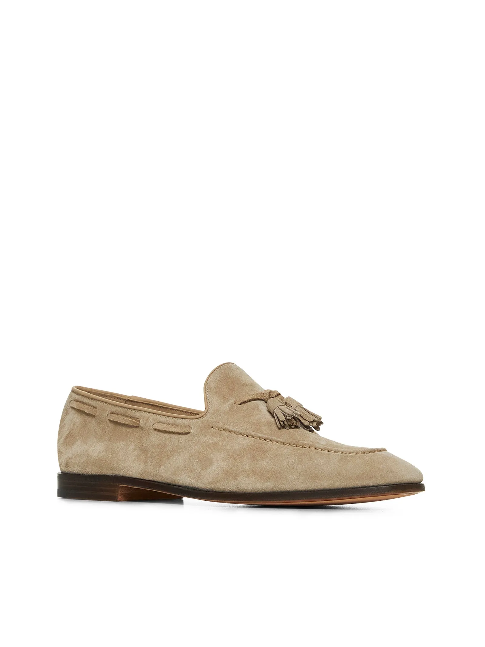Beige suede Maidstone loafers