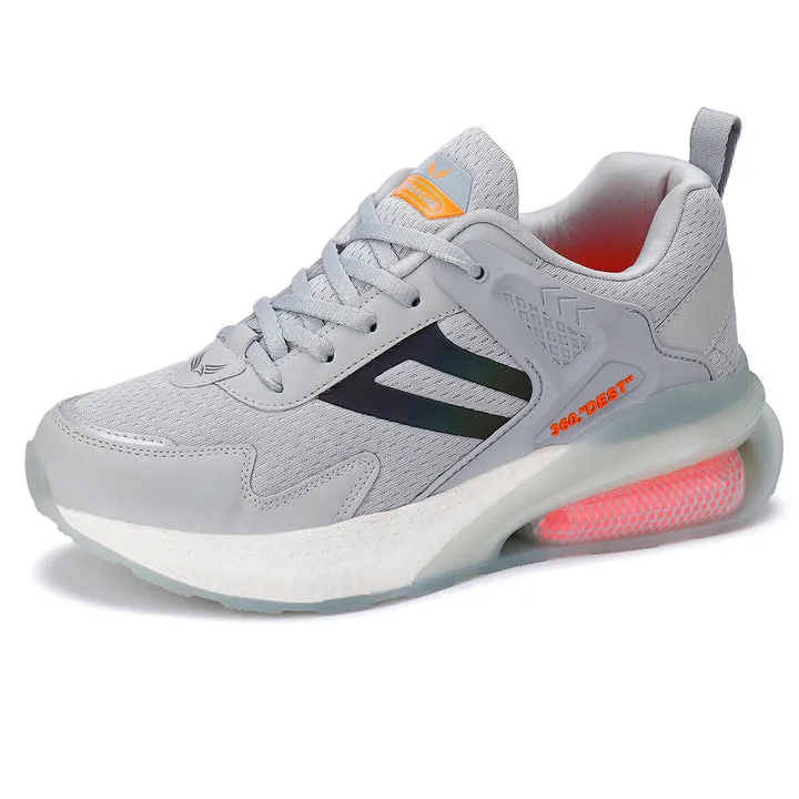 Bersache Lightweight Casual Sneaker Loafer Walking Shoes For Men9077-Grey