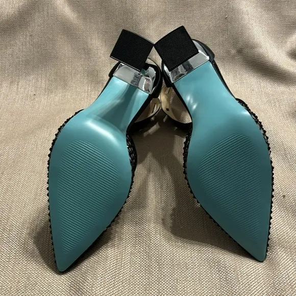 Betsey Johnson SB Jad Fishnet Evening Pump