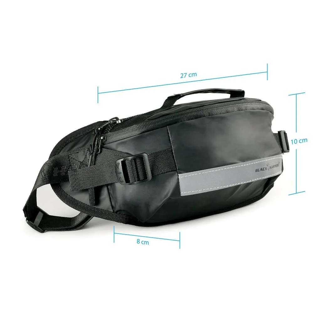 Black Hammer Men Water Resistant Waist Bag RG014