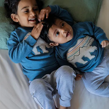 Blue Lightweight Crew Jumper