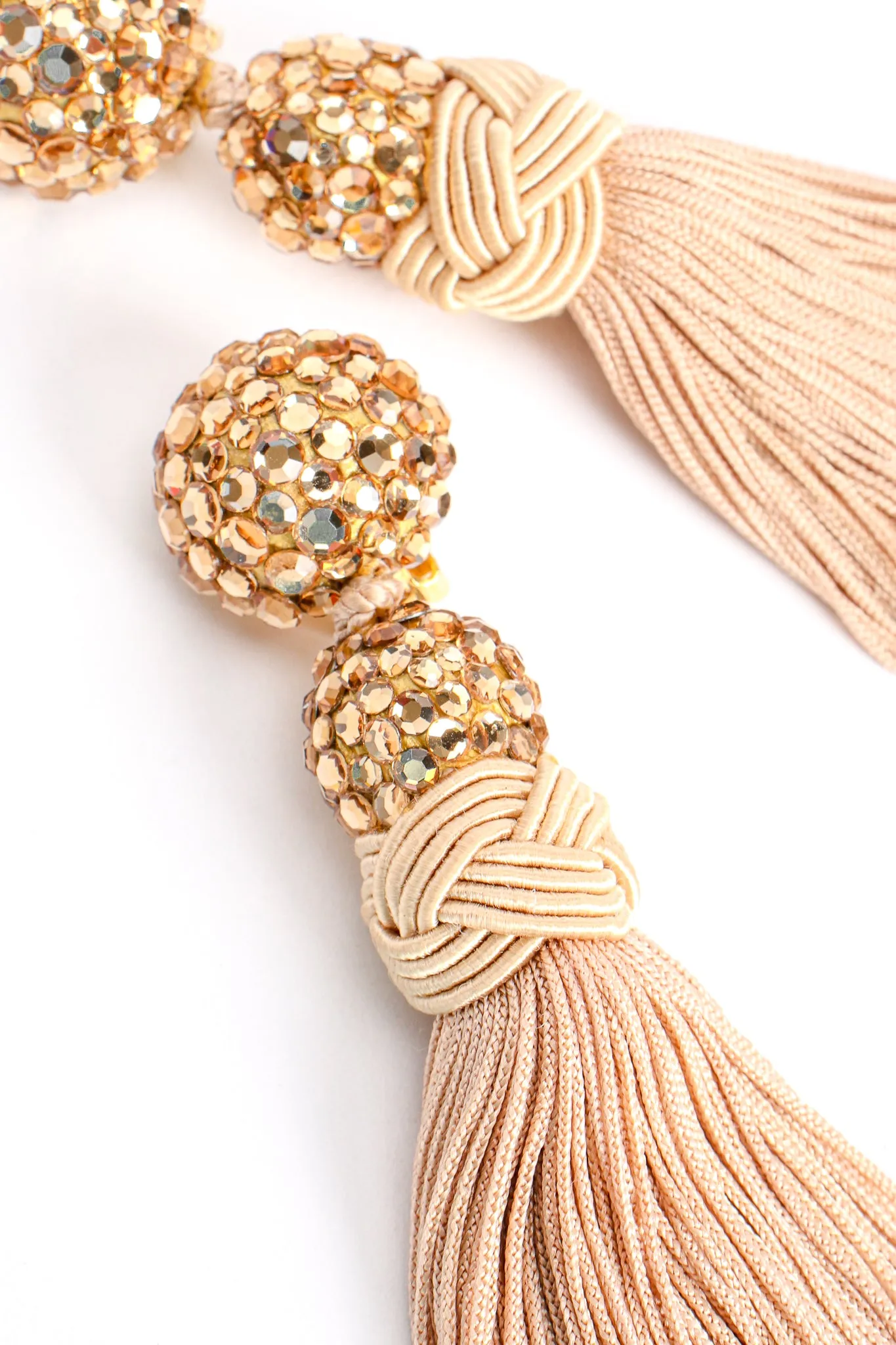 Blush Long Tassel Earrings