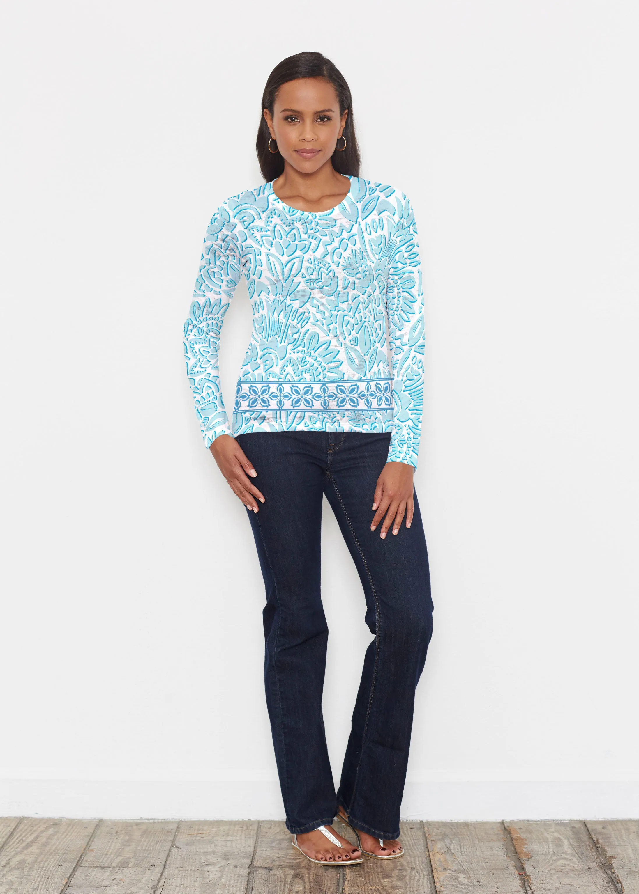 Bohemian Summer (8072) ~ Signature Long Sleeve Crew Shirt