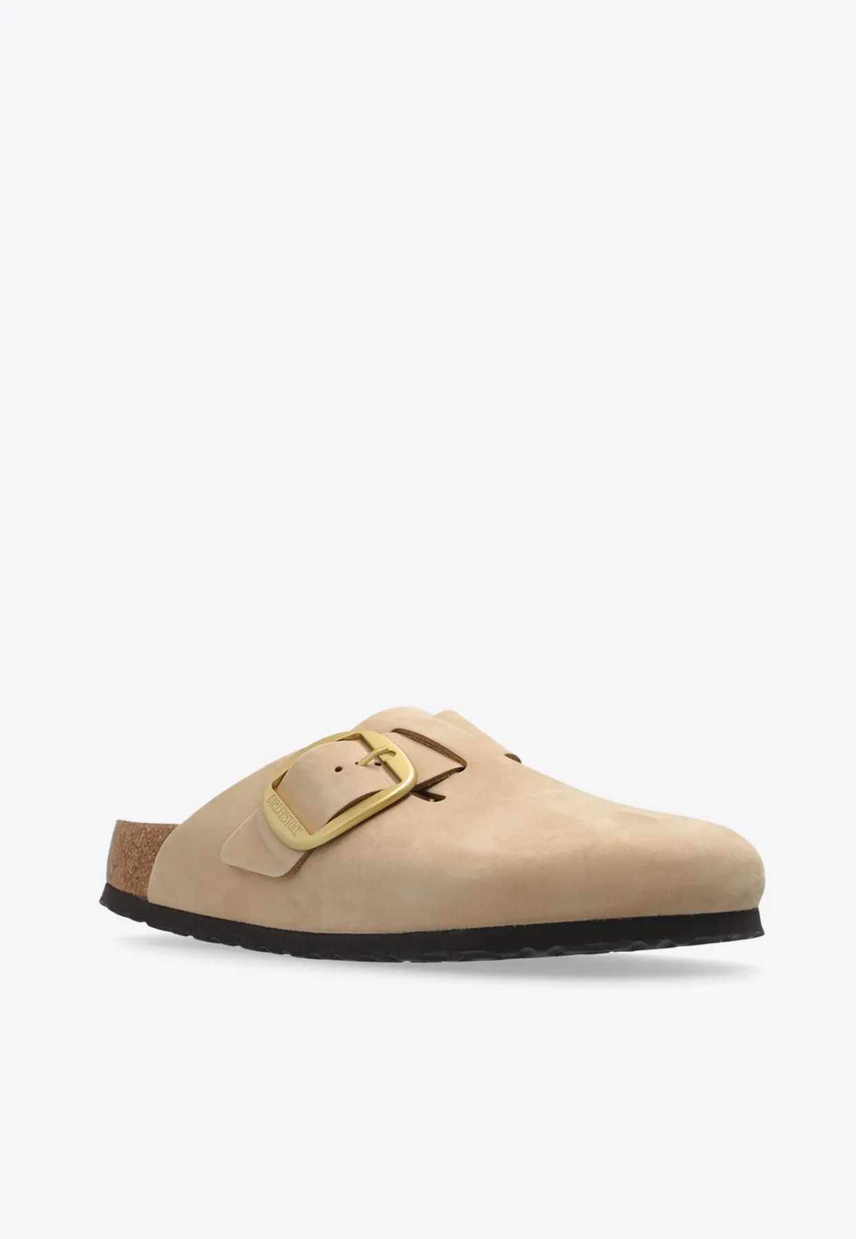 Boston Big Buckle Leather Clogs