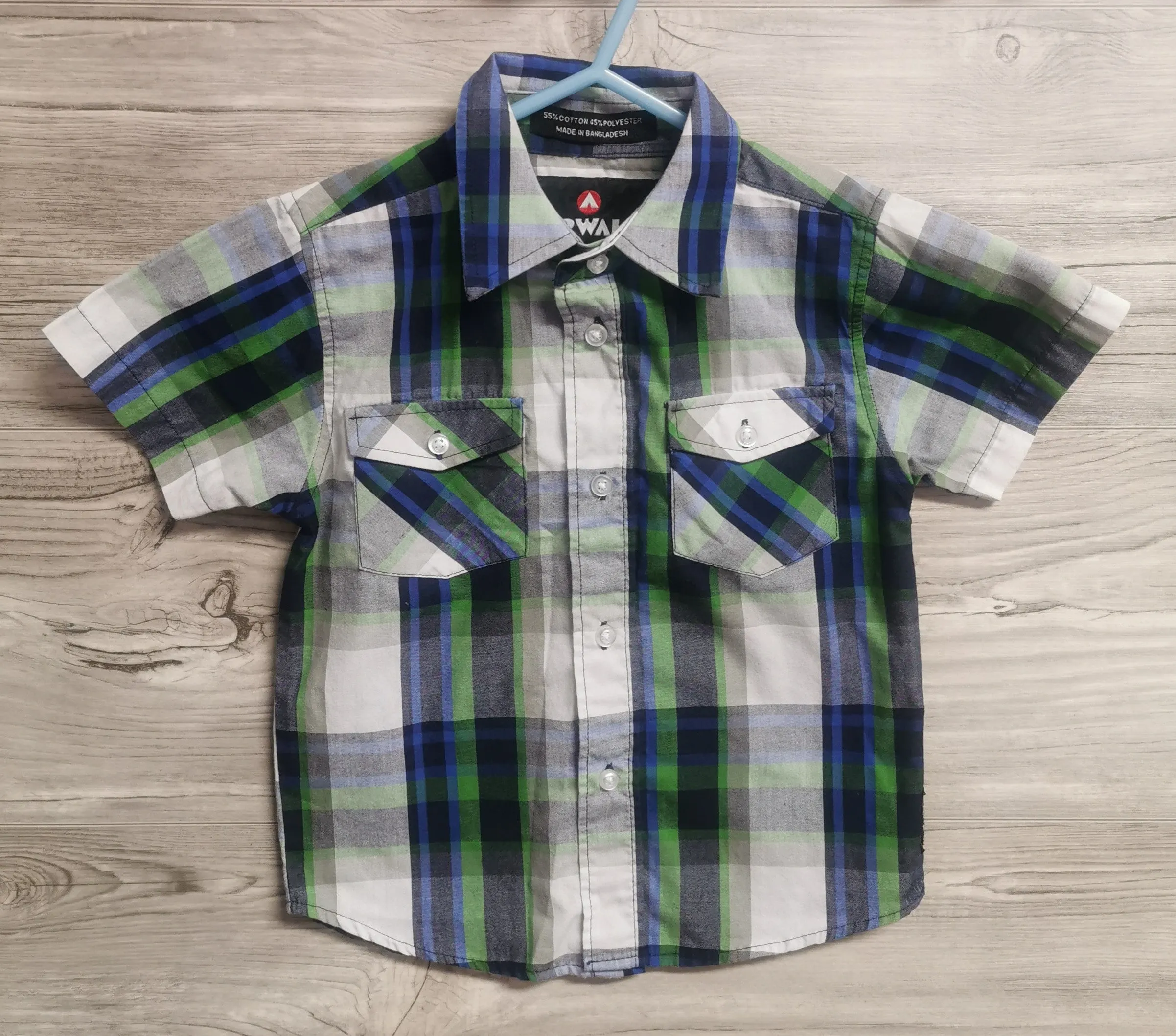 BOY SIZE 3 YEARS - AIRWALK, Casual, Shortsleeve Dress Shirt EUC B50