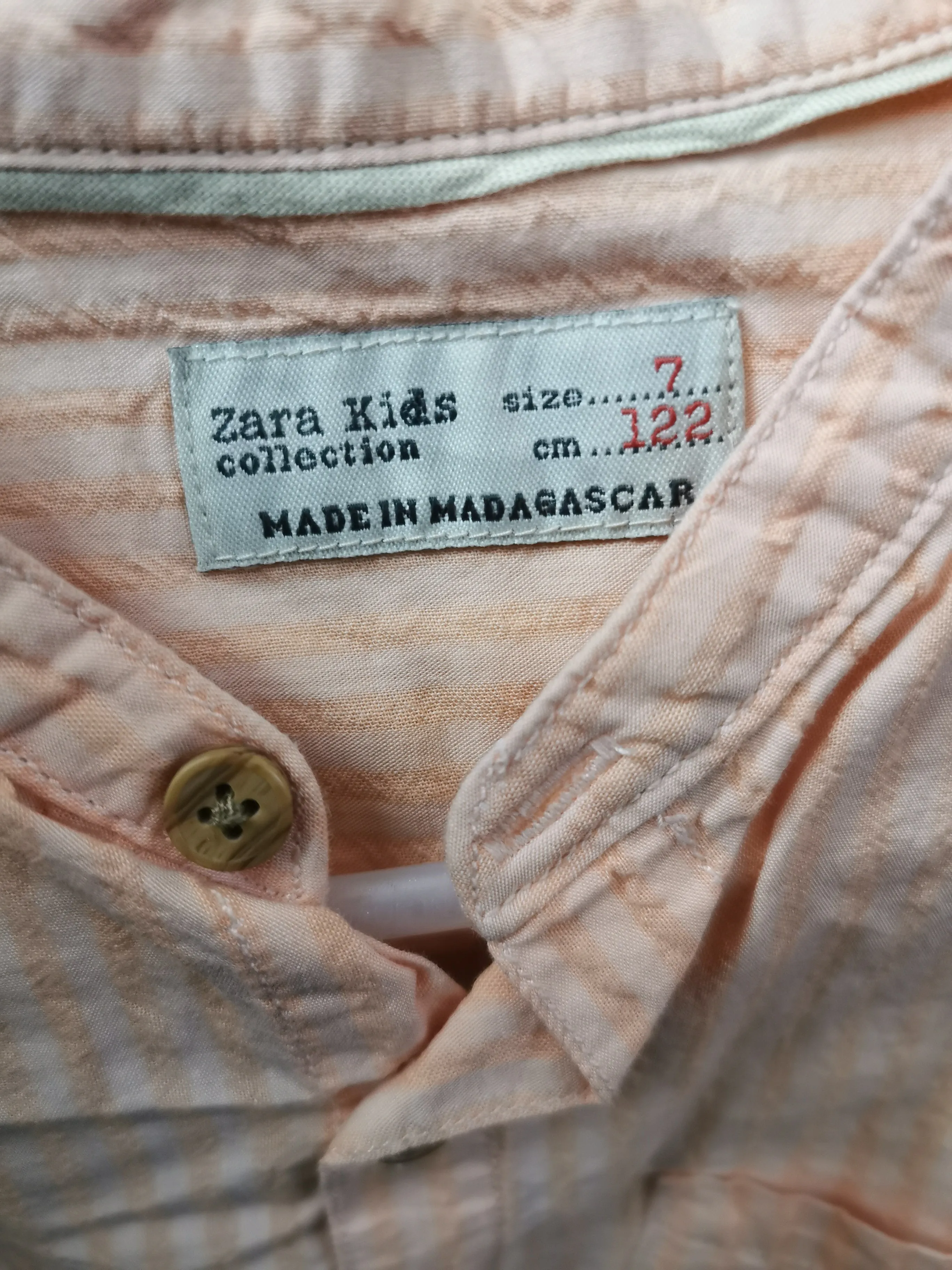 BOY SIZE 7 YEARS - ZARA Kids, Short Sleeve Dress Top EUC B50