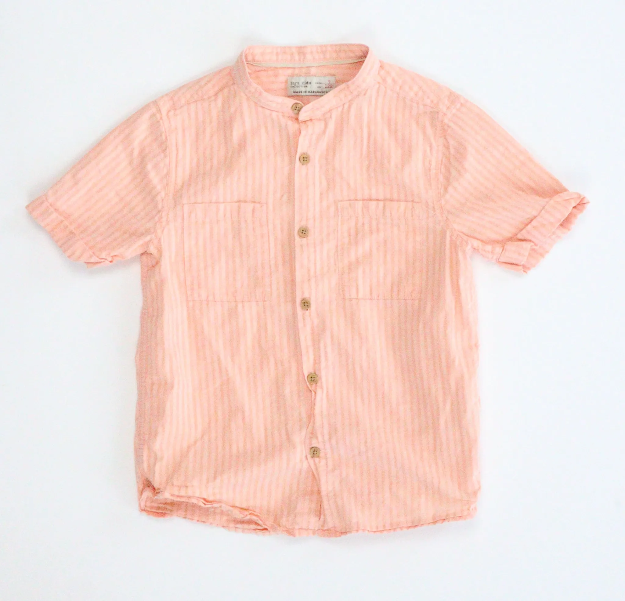 BOY SIZE 7 YEARS - ZARA Kids, Short Sleeve Dress Top EUC B50