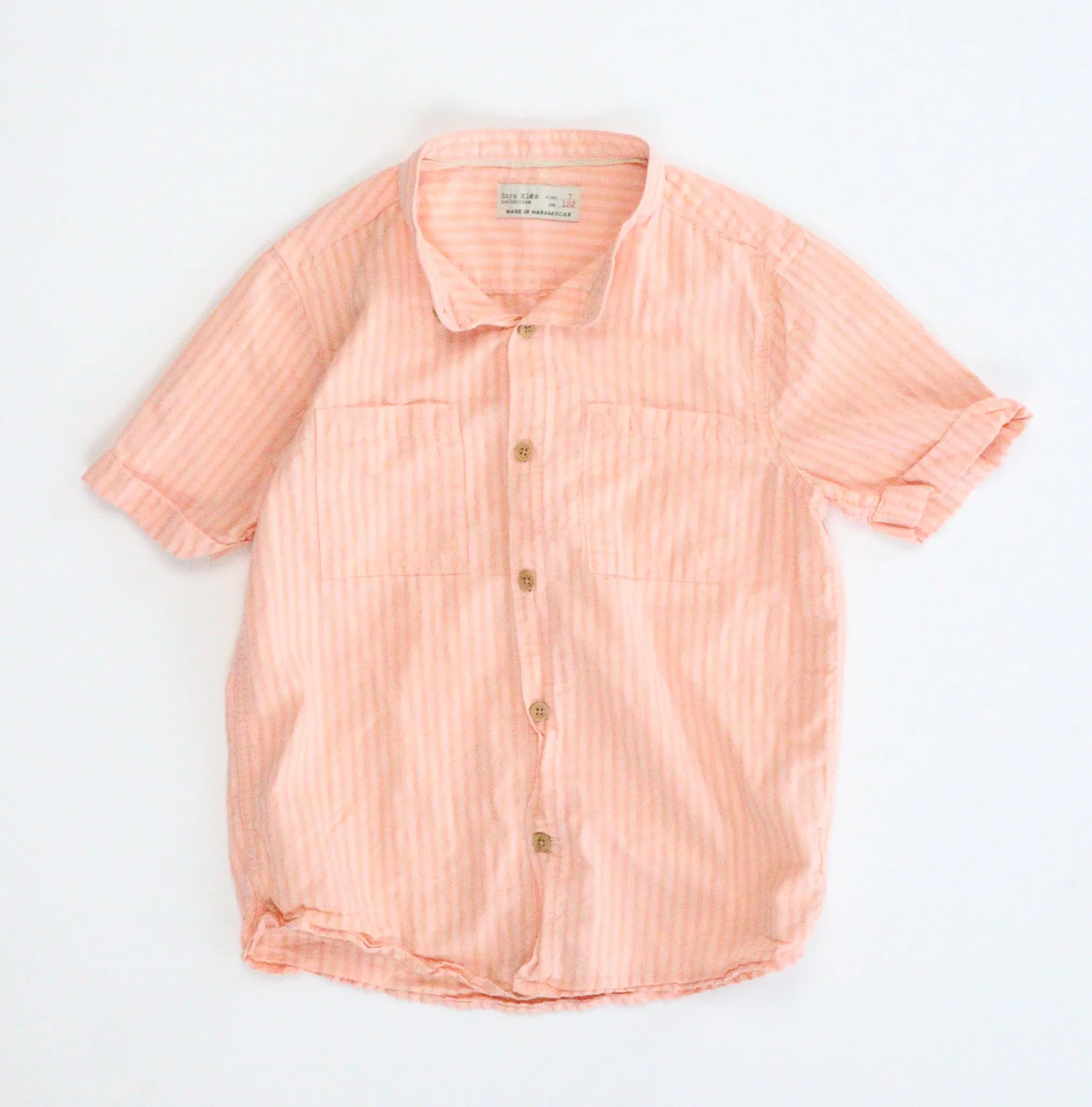 BOY SIZE 7 YEARS - ZARA Kids, Short Sleeve Dress Top EUC B50