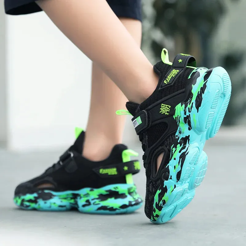 Boys' Summer Air Mesh Running Casual Sports Shoes