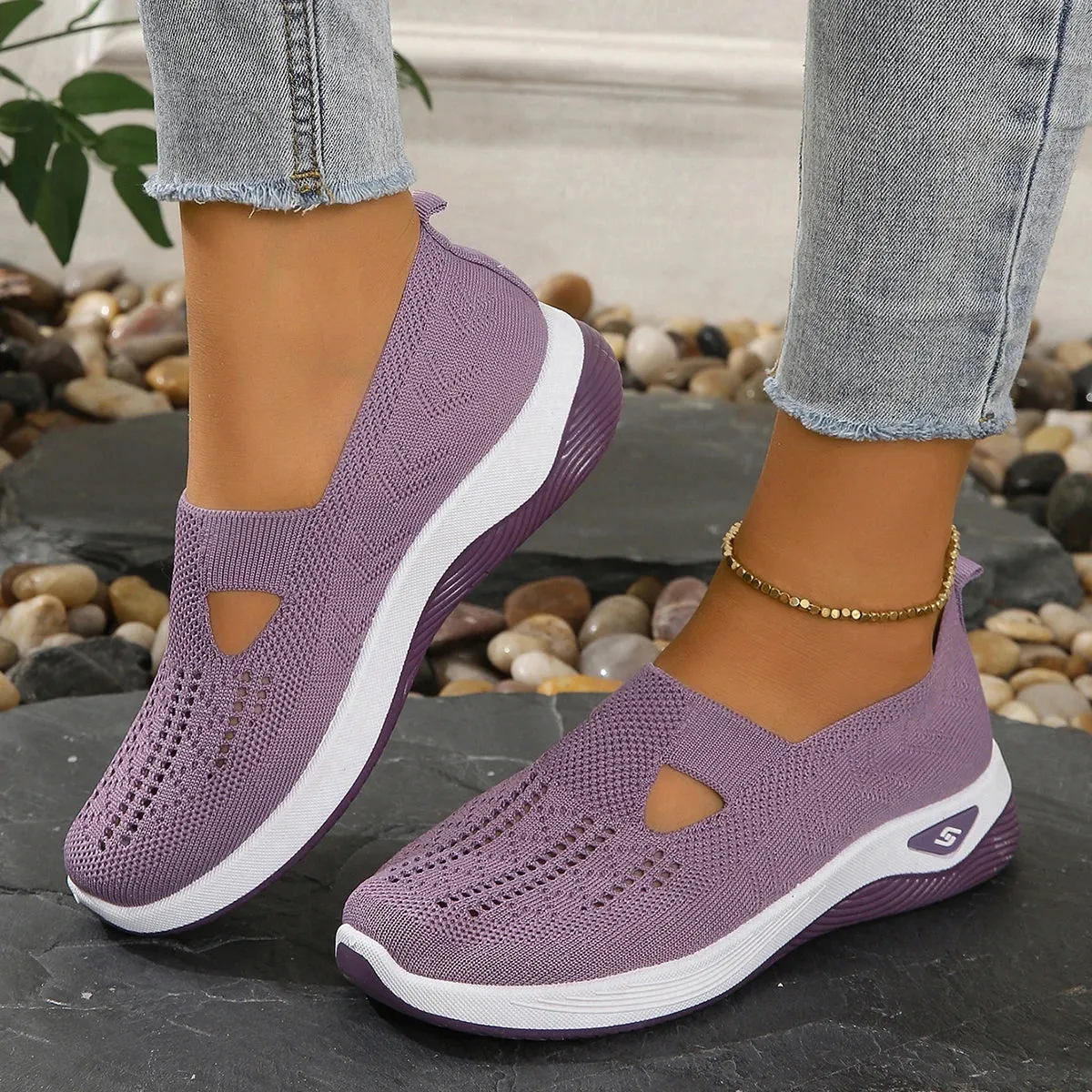 Breeze Mesh Slip-On Loafers – Lightweight & Breathable Casual Flats