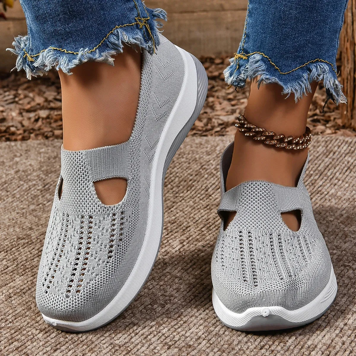 Breeze Mesh Slip-On Loafers – Lightweight & Breathable Casual Flats