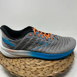 BROOKS Hyperion Running Shoes Grey Atomic Blue Scarlet Size 14