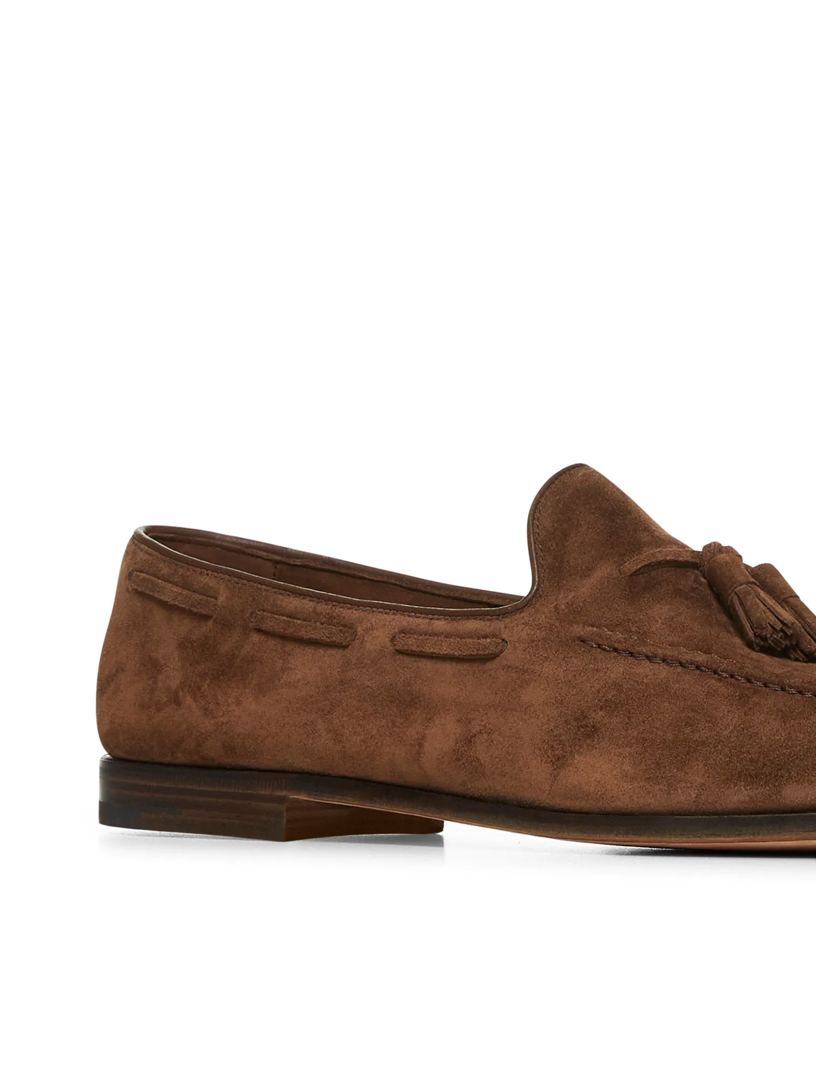 Brown suede Maidstone loafers
