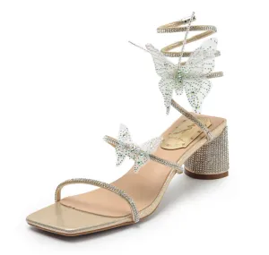 BUTTERFLY RHINESTONE HEELS